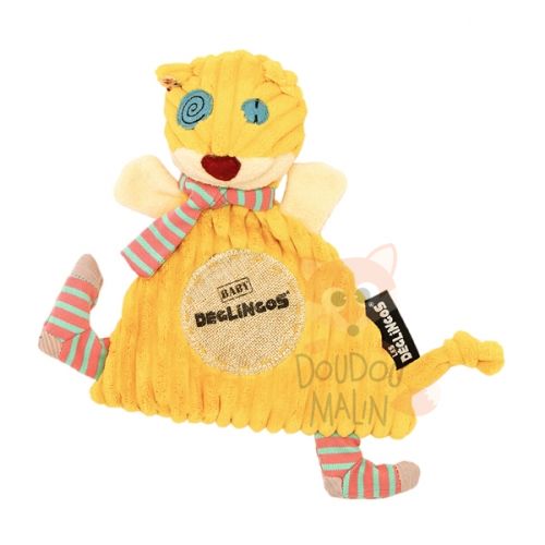 Les déglingos baby chat ronronnos jaune echarpe 