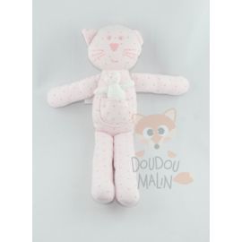 Bout Chou Bout Chou Soft Toy Cat Pink