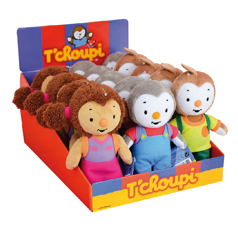 Achat T'CHOUPI COFFRET 3 PELUCHES 18CM en gros