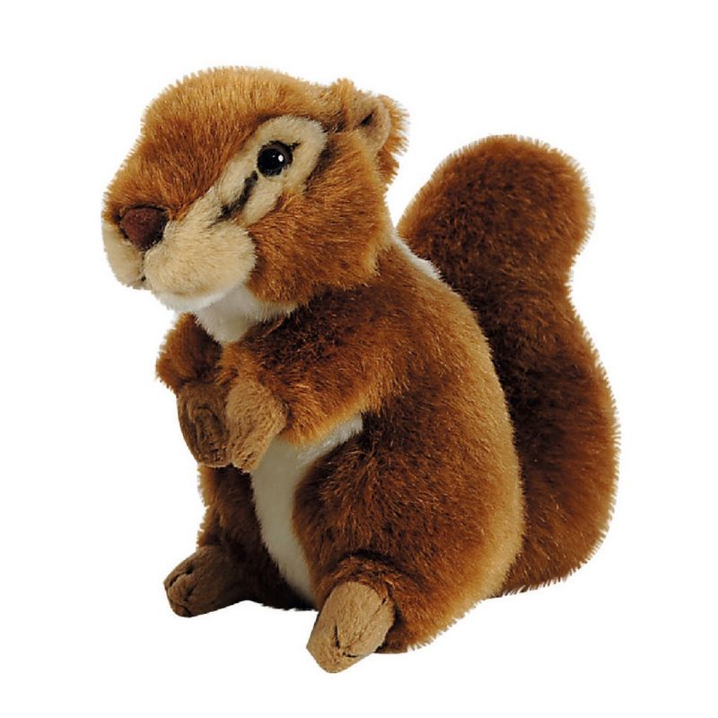 Nicotoy Peluche écureuil debout marron 20 cm