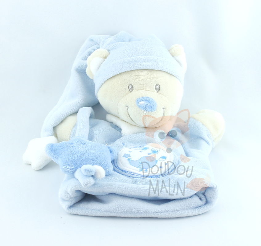  luna marionnette ours bleu étoile oiseau 