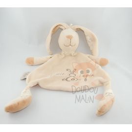  ptit lapin beige marron blanc plat triangle 