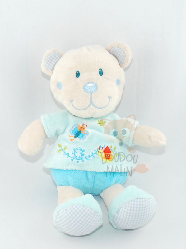  ours bleu gris green papillon escargot 