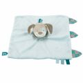  gaston et cyril plat carré chien bleu gris bandana 