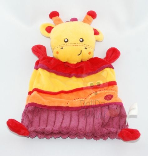 plat girafe jaune rouge violet 