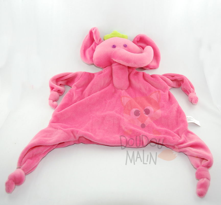 Sabilux  éléphant rose vert couronne 