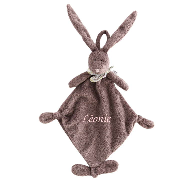 Peluche lapin rose LEONIE