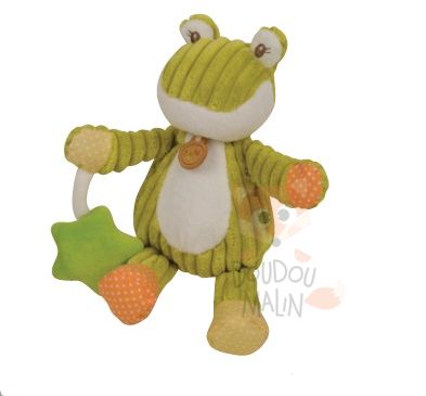  les doubambins grenouille étoile vert blanc orang 