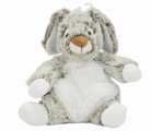  peluche lapin blanc marron clair 