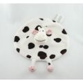 concept vache plat rond noir blanc rose fleur 