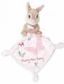    lapin mouchoir pretty miss bunny papillon rose blanc 