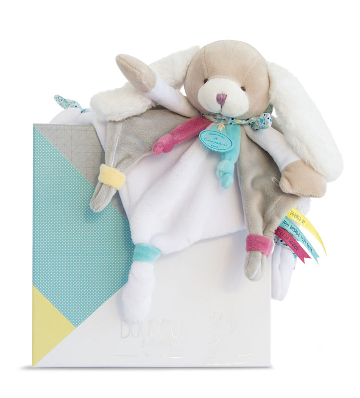  toopi chien plat blanc beige bleu 