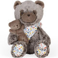  - linoo - peluche oscar papa ours - 36 cm 