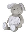  lapin coeur à coeur gris blanc étoile 