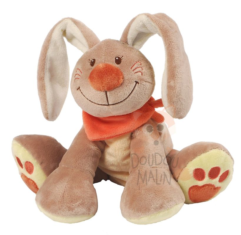  pol & jade soft toy rabbit yellow orange 