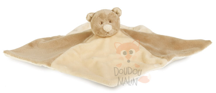 Doudou bear NOUKIE'S Uncle beige bell 24 cm - SOS doudou