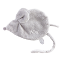  - maude souris - attache-sucette gris 25 cm 