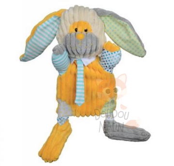  bric à brac marionnette lapin jaune vert cravate 