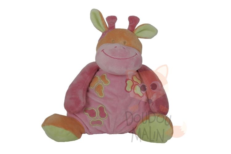  girafe triangle rose orange vert 