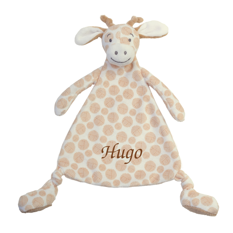 VULLI SOS DOUDOU SOPHIE LA GIRAFE PLASTIQUE CORPS PLAT ECRU RAYE