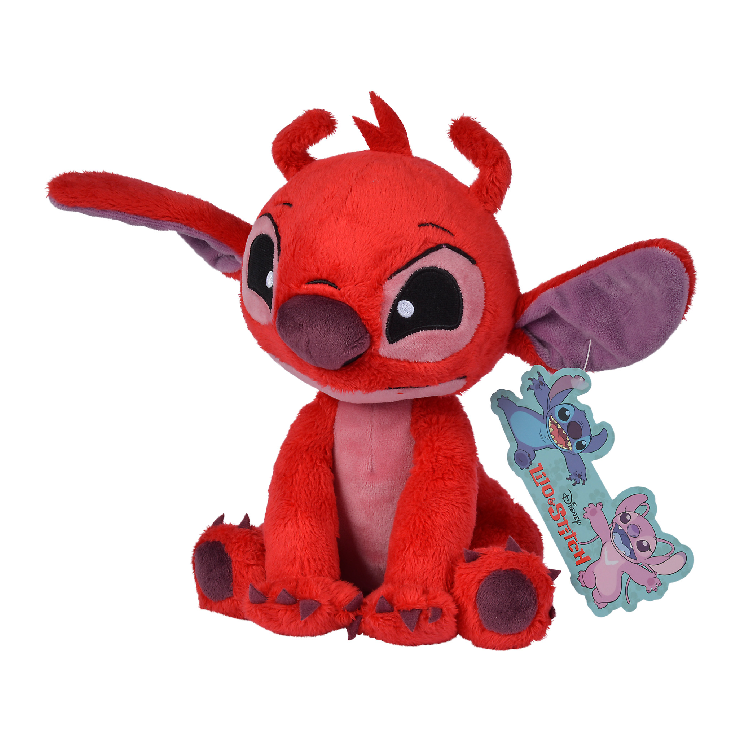 Disney Leroy Peluche avec doudou rouge fleur 25 cm