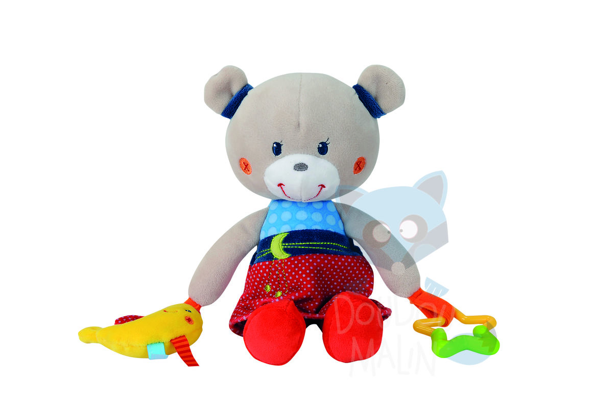  ours robe bleu rouge vert gris blanc lune etoile 