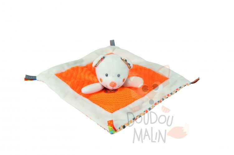  little hug plat ours orange blanc oiseau 