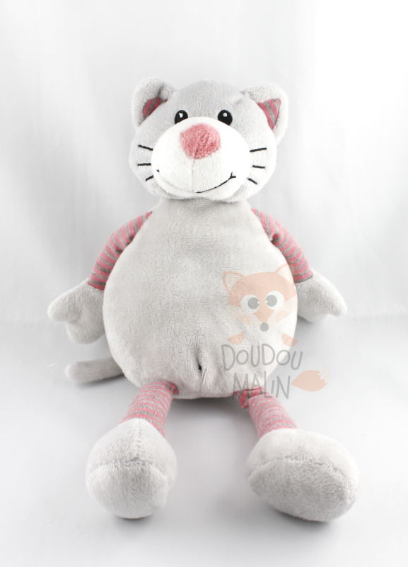 Carrefour chat gris rose 