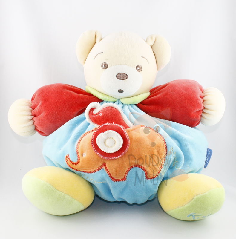  pop ours éléphant rouge bleu orange jaune 