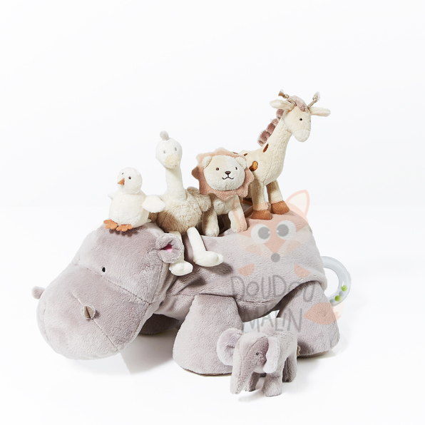  jouet déveil hippopotame lion girafe autruche éléphant hochet 