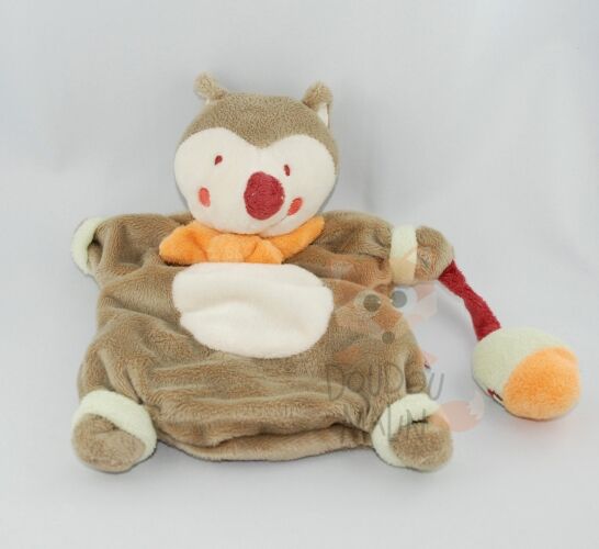  écureuil gland marionnette marron beige orange vert 