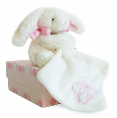 lapin bonbon pantin avec rose blanc 