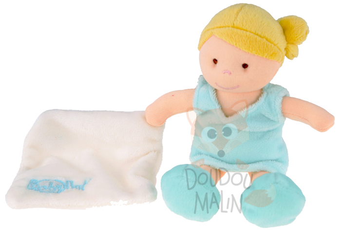  les ptites chipies robe bleu turquoise jaune mouchoir blanc 