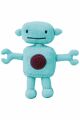  petit robot turquoise bleu rond violet 