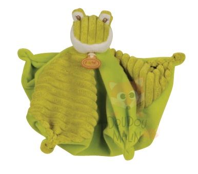  les doubambins plat carré grenouille vert 