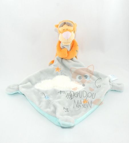  tigrou mouchoir orange nuage étoile tigger gris bleu orange blanc 