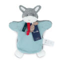  - organic cotton & made in france - handpuppet donkey 25 cm 