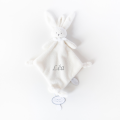  - ella lapin - attache-sucette blanc 25 cm 