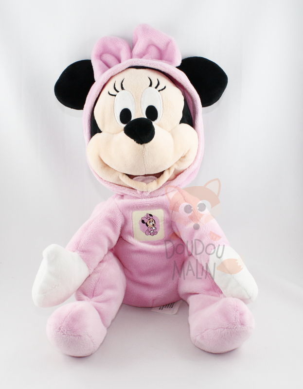 Disney doudou peluche Minnie rose pyjama