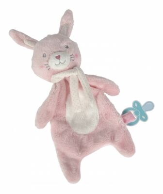  lapin plat rose blanc écharpe 
