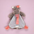  - zoé lhippo - avec attache-sucette rose 15 cm 