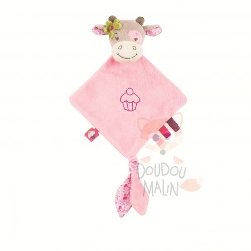 Nattou Manon Alizee Soft Toy Cow Pink