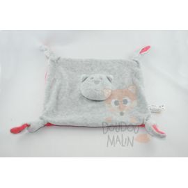  chat plat carré rose gris 4 noeuds 