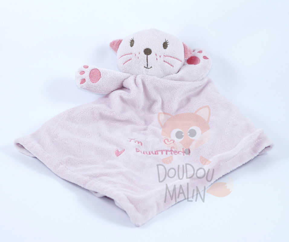 Autre Baby Comforter Cat Pink