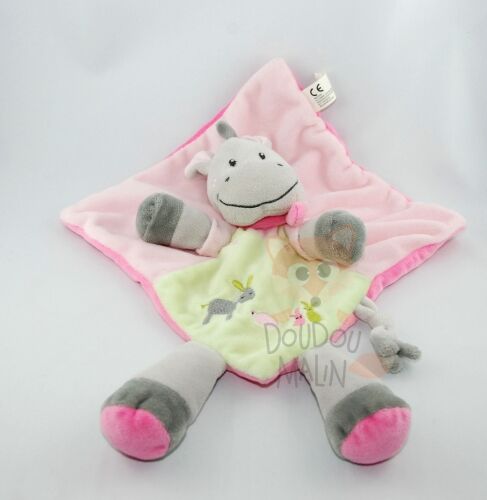  âne plat carré rose vert gris lapin tortue 