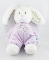  lapin violet blanc coeur love oiseau 