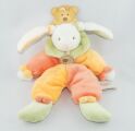  lapin noeud vert orange jaune blanc 
