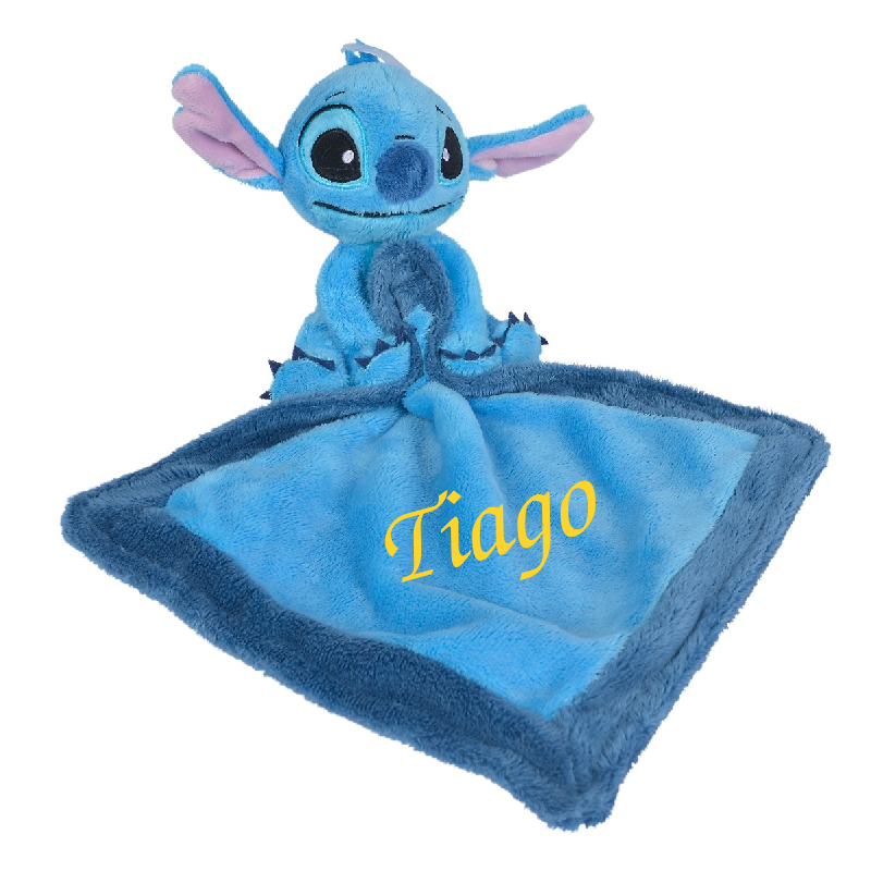 Disney Doudou Stitch + mouchoir bleu 40 cm