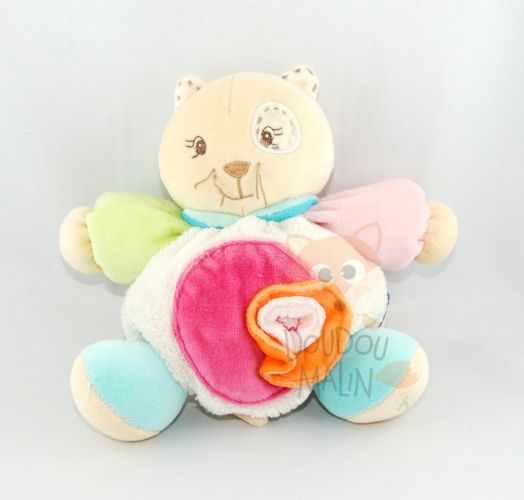  pop chat blanc rose orange bleu vert 