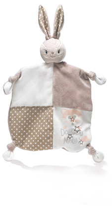 Dodie plat lapin beige blanc étoile 